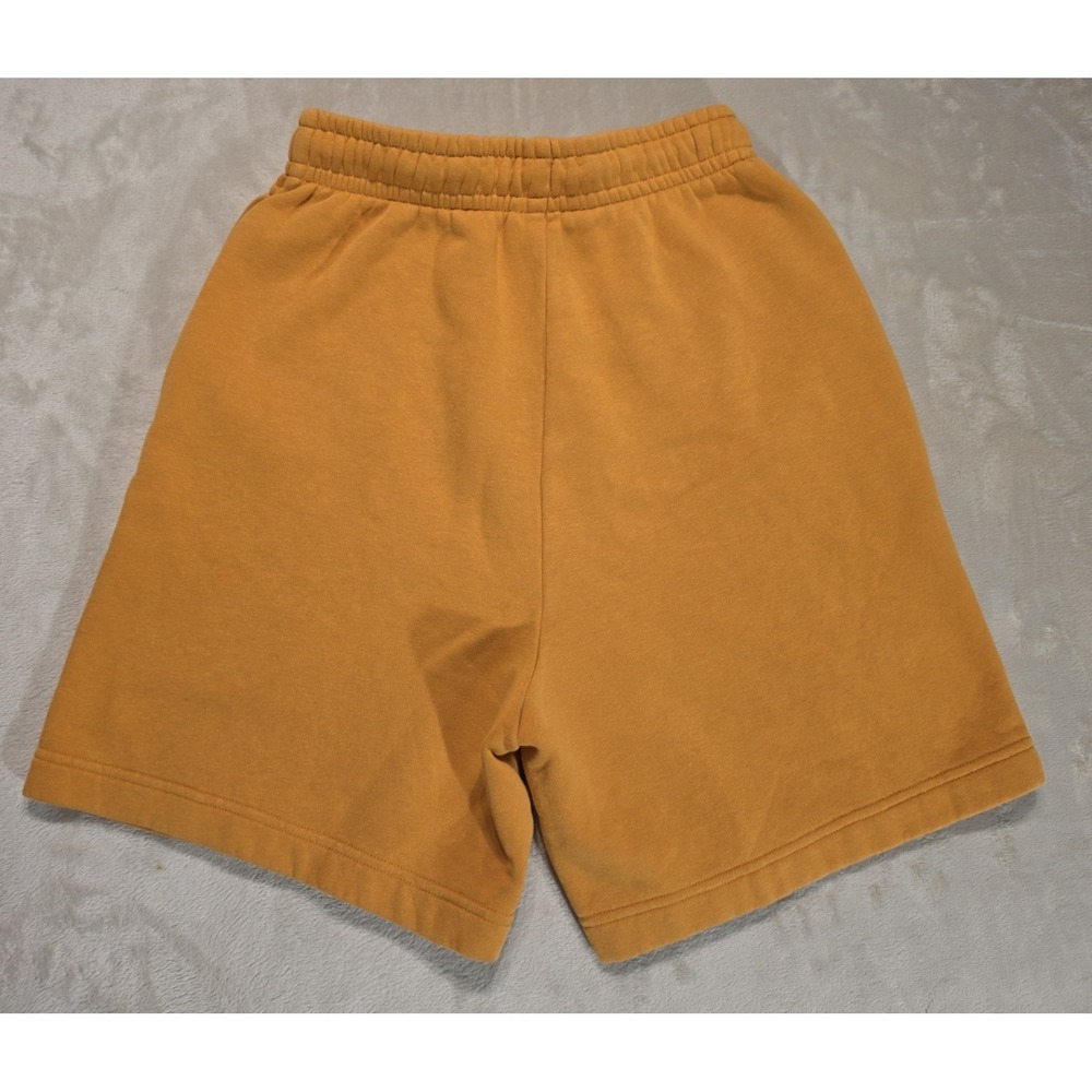 Nike Fleece Sweat Shorts XS Orange Swoosh Cotton Blend Athletic Lounge Casual - Picture 2 of 8
